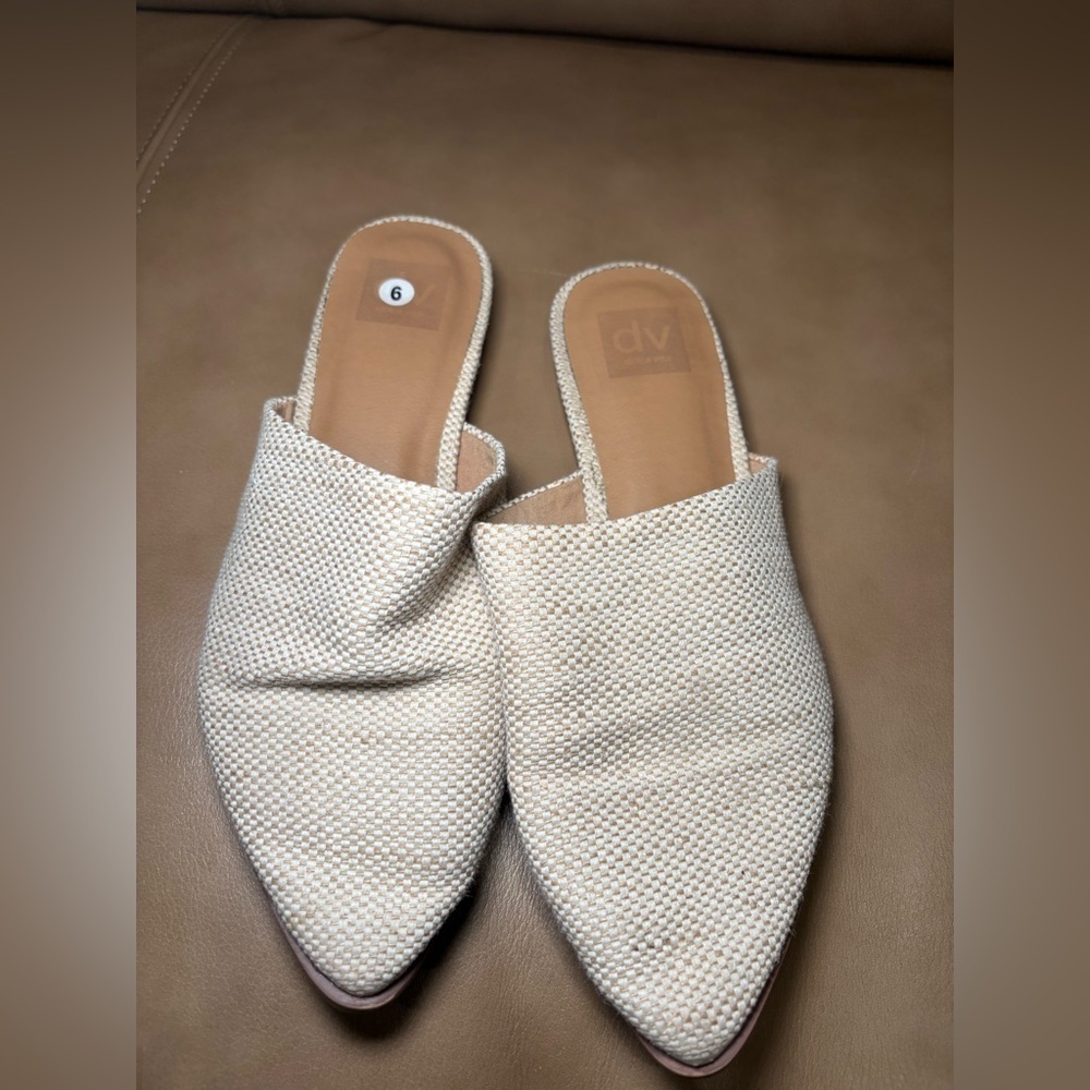 Dolce Vita Cream Textured Mules
